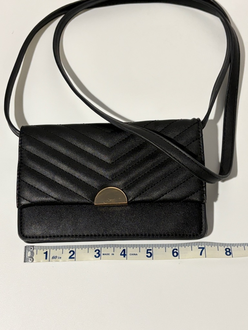 a new day Black Quilted Crossbody with Gold-Tone‎ Clasp - Picture 8 of 9